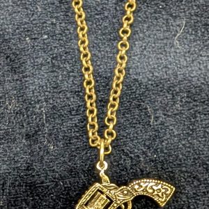 Shop Wyoming Gold Gun Charm Necklace