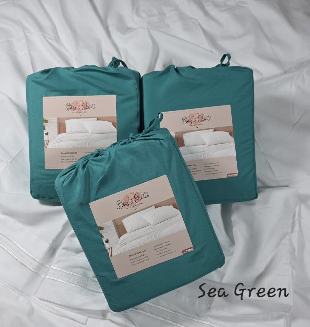 Shop Wyoming Luxurious Brushed Microfiber Bed Sheets – Sea Green Shop Wyoming Luxurious Brushed Microfiber Bed Sheets – Sea Green