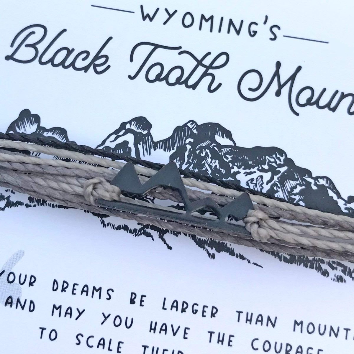 Shop Wyoming Black Tooth Mountain Bracelet Shop Wyoming Black Tooth Mountain Bracelet