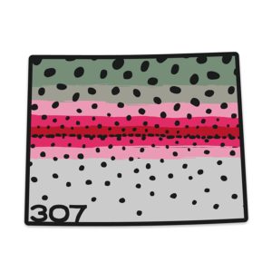 Shop Wyoming Wyo Rainbow Trout Pattern Sticker Shop Wyoming Wyo Rainbow Trout Pattern Sticker