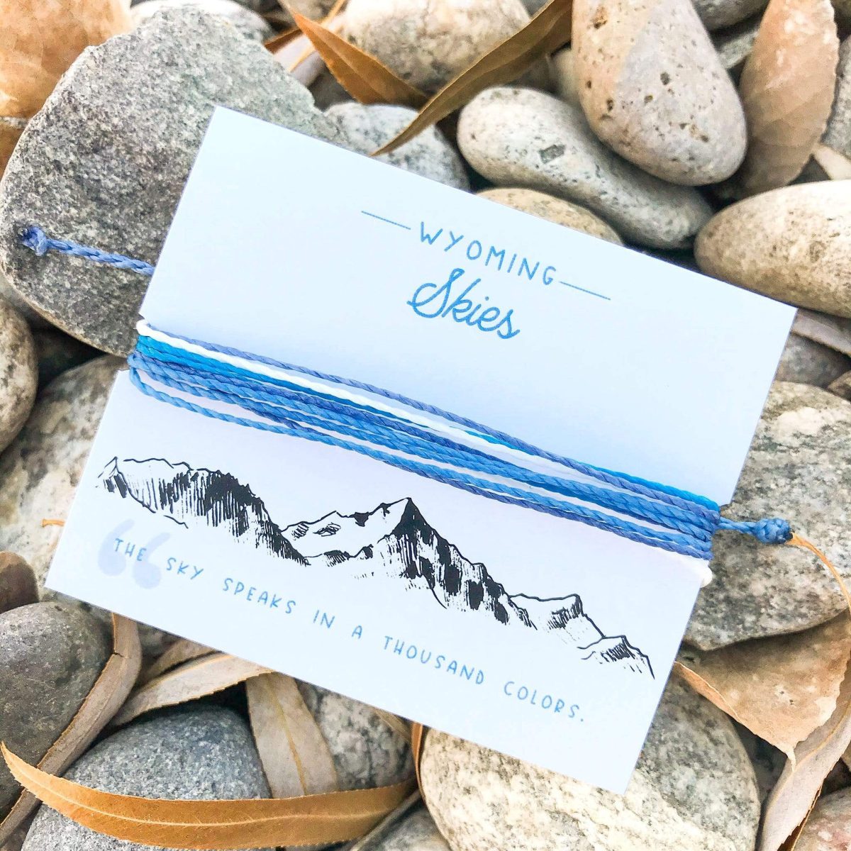 Shop Wyoming Wyoming Skies Woven Bracelet Shop Wyoming Wyoming Skies Woven Bracelet