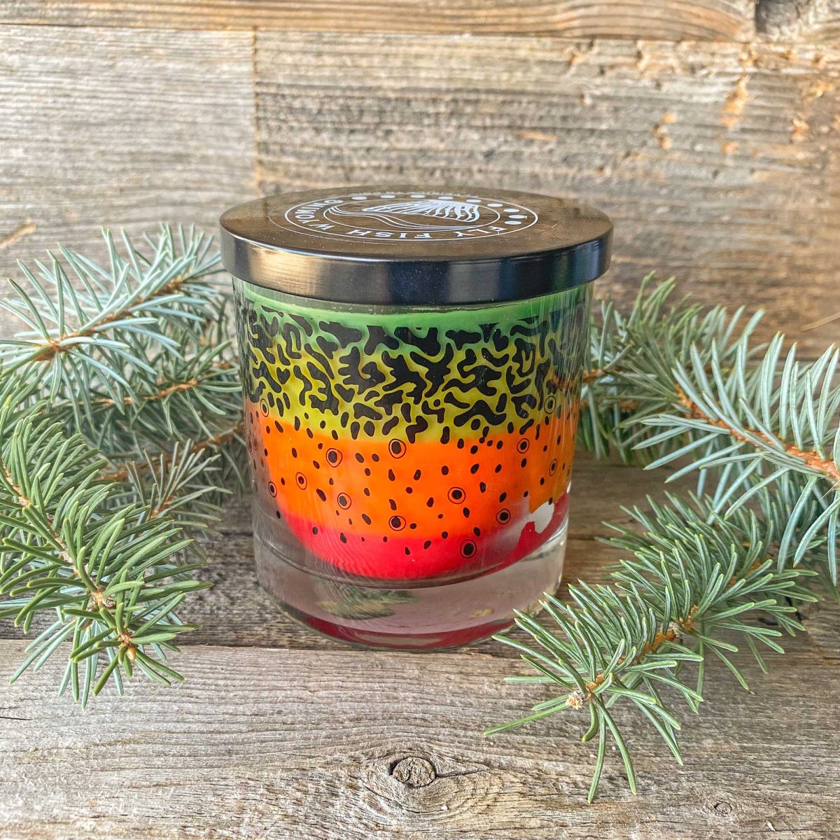 Shop Wyoming Wyo Brook Trout Pattern Candle Shop Wyoming Wyo Brook Trout Pattern Candle