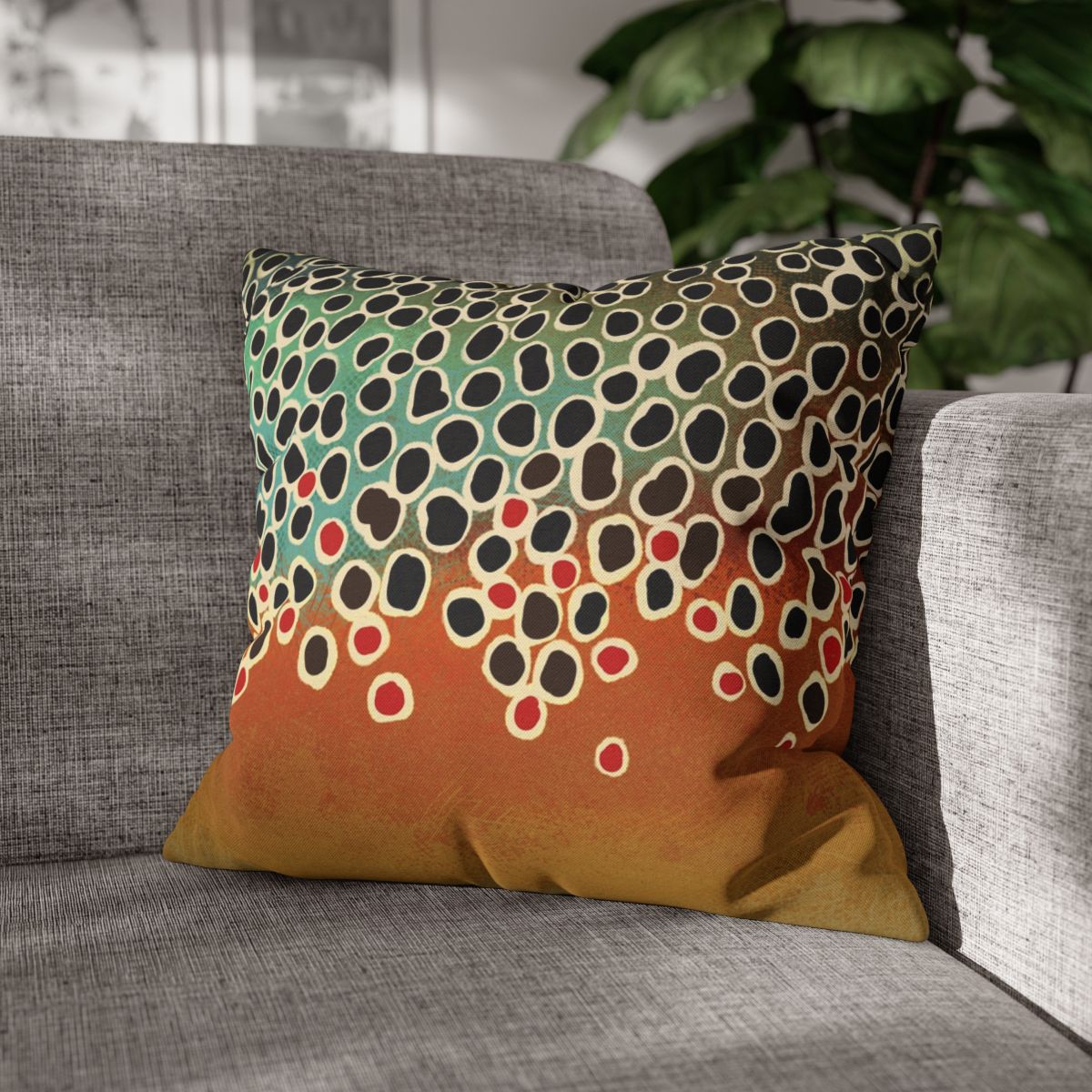Shop Wyoming Brown 2.0 Trout Pillow Shop Wyoming Brown 2.0 Trout Pillow