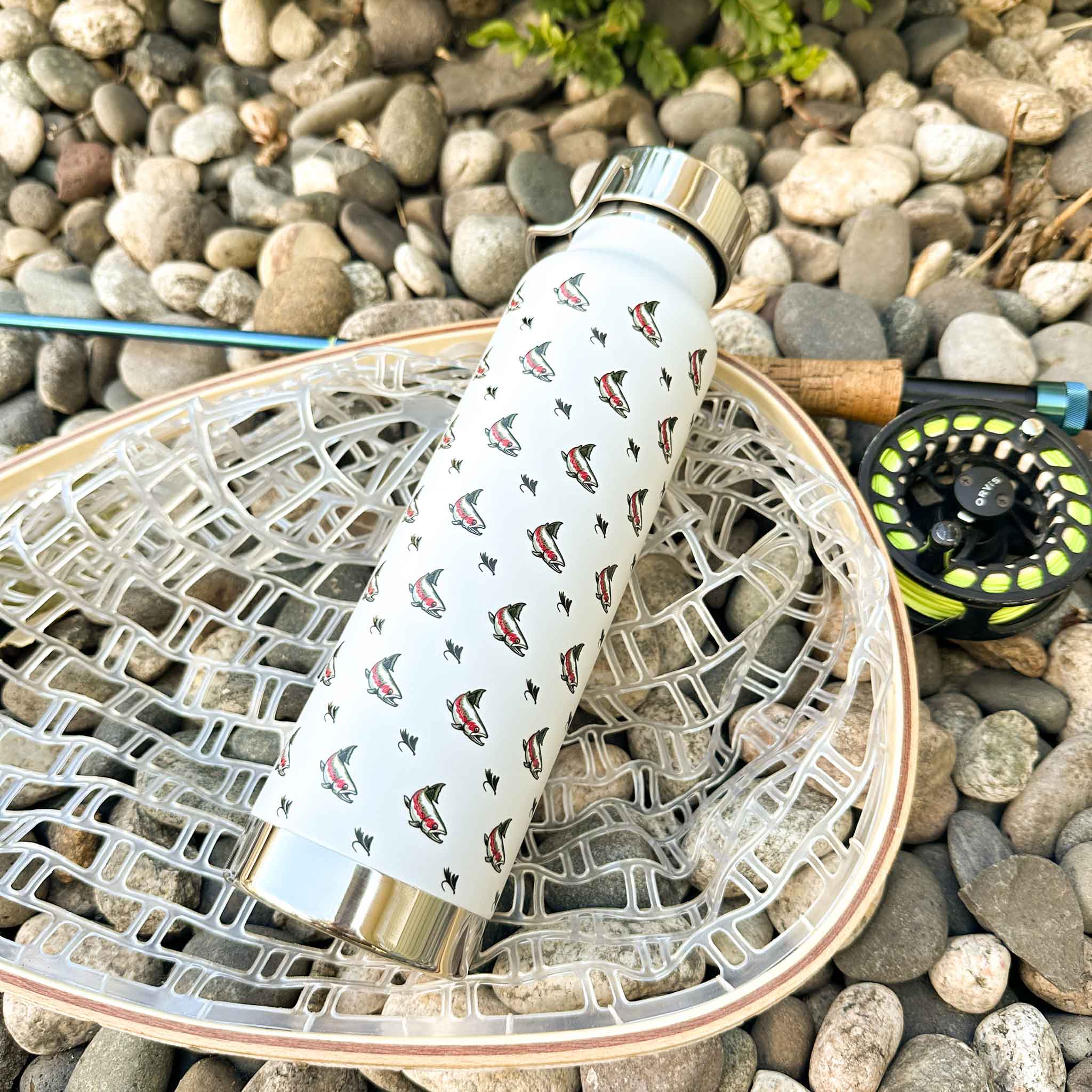 Shop Wyoming Trout and Flies 25oz Water Bottle Shop Wyoming Trout and Flies 25oz Water Bottle