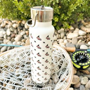 Shop Wyoming Trout and Flies 25oz Water Bottle Shop Wyoming Trout and Flies 25oz Water Bottle