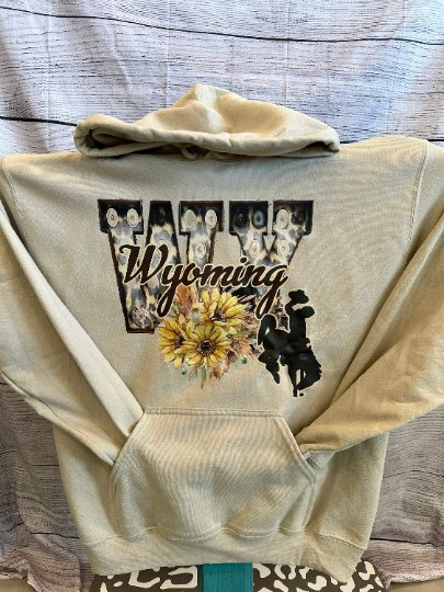 Shop Wyoming Wyoming Sunflower Hoodie, crewneck, or T-shirt Shop Wyoming Wyoming Sunflower Hoodie, crewneck, or T-shirt