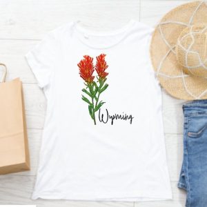 Shop Wyoming Indian Paint Brush Wyoming T-Shirt Shop Wyoming Indian Paint Brush Wyoming T-Shirt