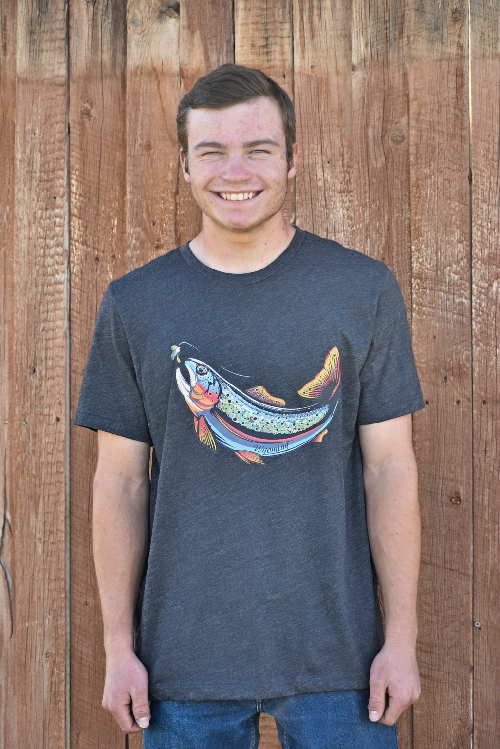 Shop Wyoming Rainbow Trout Lander, WY T-Shirt Shop Wyoming Rainbow Trout Lander, WY T-Shirt