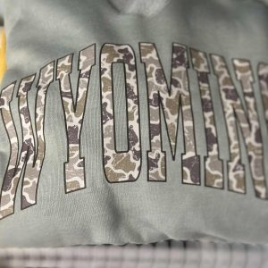 Shop Wyoming Women’s Wyoming Camo Hoodie Shop Wyoming Women’s Wyoming Camo Hoodie
