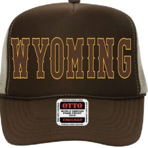 Shop Wyoming Wyoming Varsity Trucker Hat Choose your color Shop Wyoming Wyoming Varsity Trucker Hat Choose your color