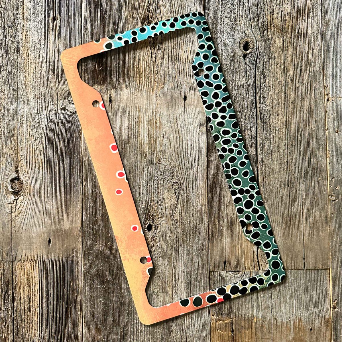 Shop Wyoming Brown Trout 2.0 License Plate Frame Shop Wyoming Brown Trout 2.0 License Plate Frame