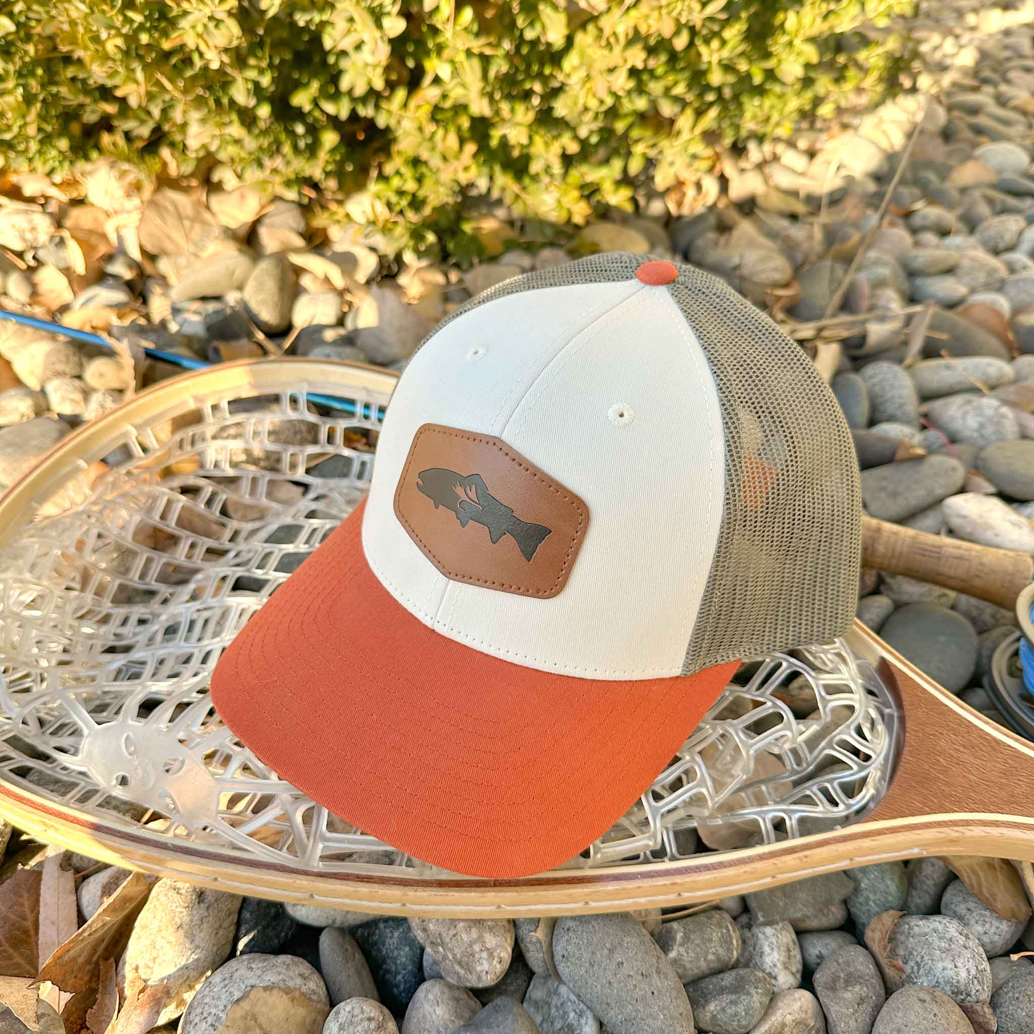Shop Wyoming High Desert Trout Patch Trucker Shop Wyoming High Desert Trout Patch Trucker