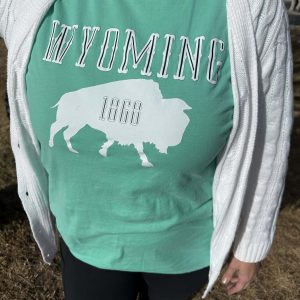 Shop Wyoming Wyoming 1868 T-shirt in Mint Shop Wyoming Wyoming 1868 T-shirt in Mint