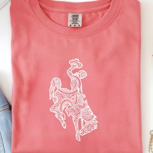 Shop Wyoming White Wyoming Lattice on Comfort Color T-Shirt Shop Wyoming White Wyoming Lattice on Comfort Color T-Shirt