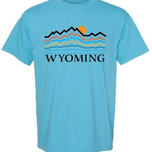 Shop Wyoming Wyoming Mountains T-Shirt Shop Wyoming Wyoming Mountains T-Shirt