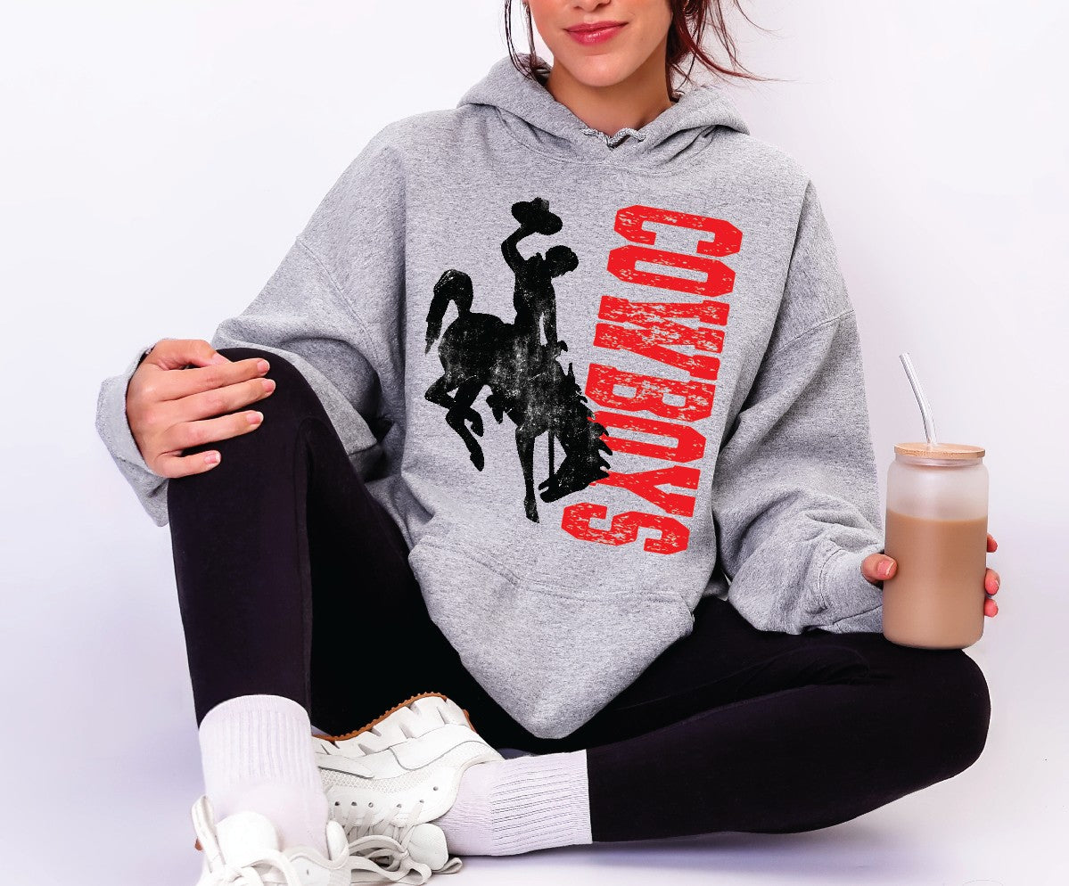Shop Wyoming Distressed Cowboys hoodie Shop Wyoming Distressed Cowboys hoodie