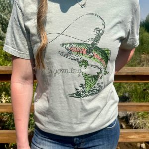 Shop Wyoming Wyoming Cowboy Fishing Comfort Colors Crewneck Shop Wyoming Wyoming Cowboy Fishing Comfort Colors Crewneck