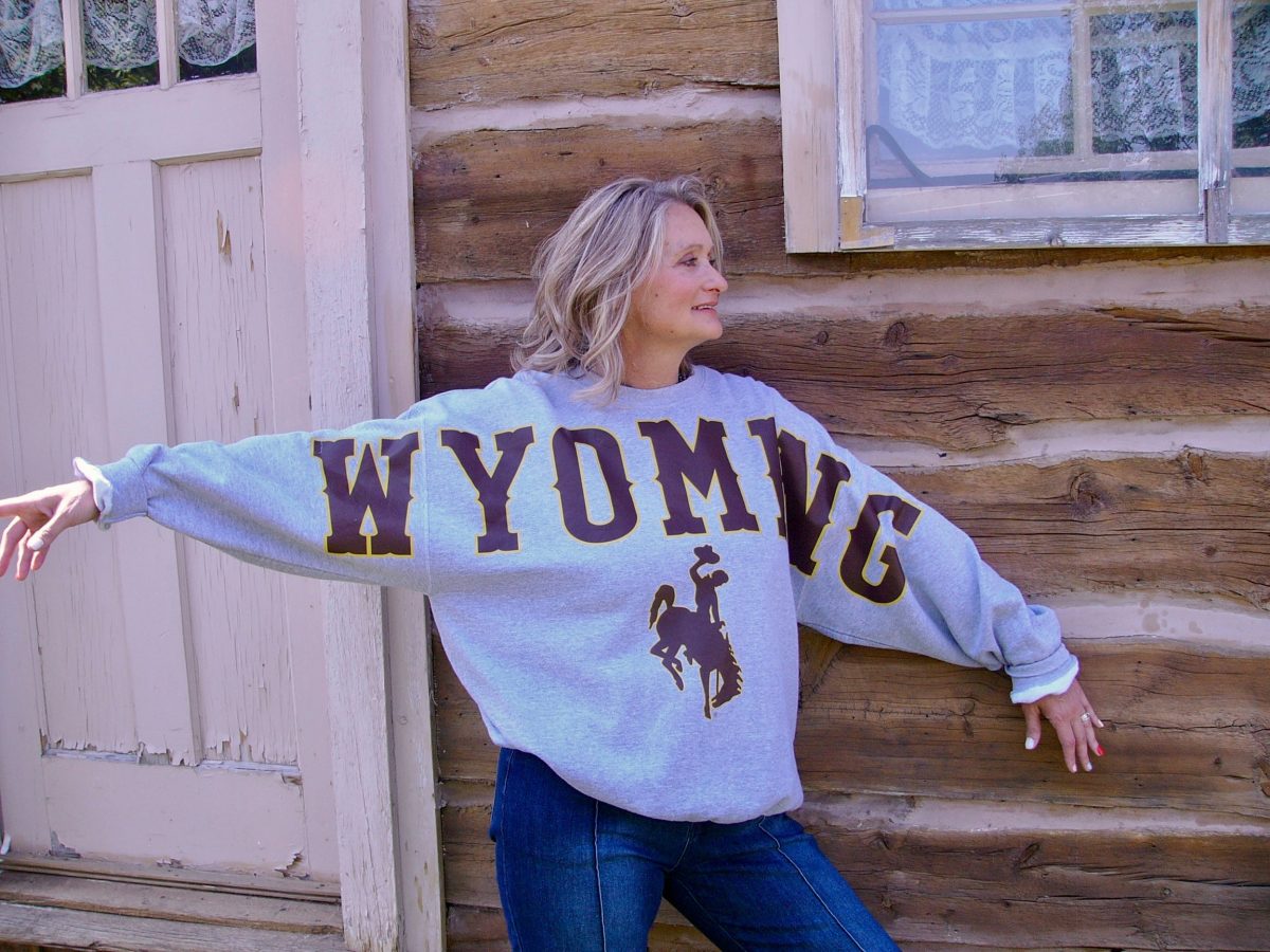 Shop Wyoming WYOMING varsity Crewneck Shop Wyoming WYOMING varsity Crewneck