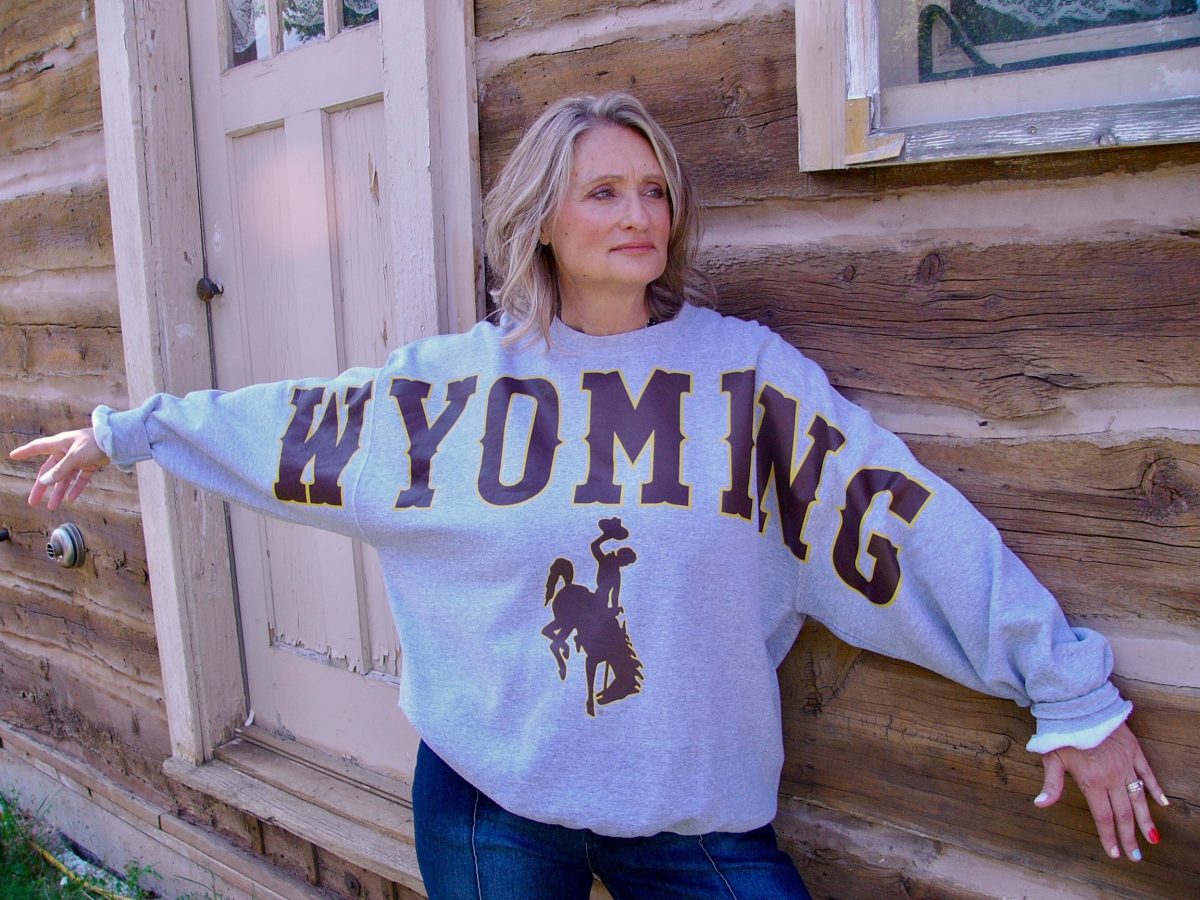 Shop Wyoming WYOMING varsity Crewneck Shop Wyoming WYOMING varsity Crewneck