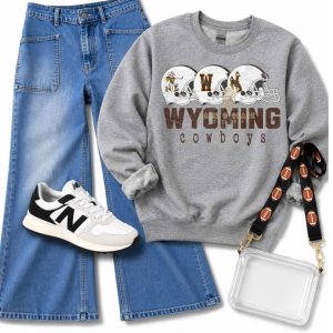 Shop Wyoming Wyoming Cowboys Football Crewneck Shop Wyoming Wyoming Cowboys Football Crewneck