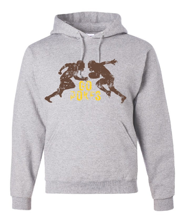 Shop Wyoming Distressed GO POKE HOODIE Shop Wyoming Distressed GO POKE HOODIE