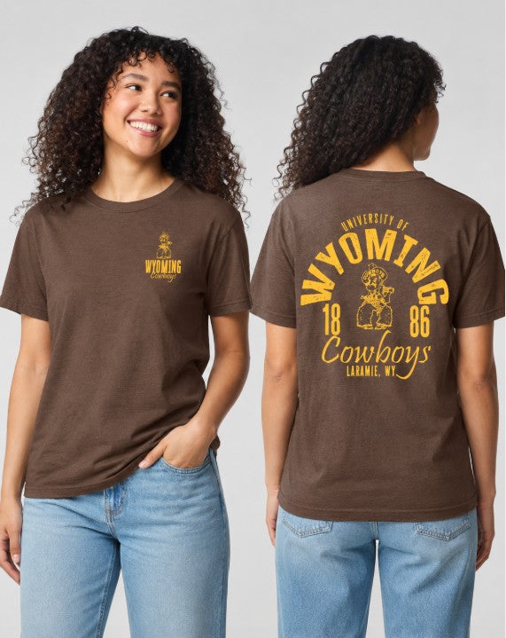 Shop Wyoming University of Wyoming Pistol Pete T-Shirt or Crewneck Shop Wyoming University of Wyoming Pistol Pete T-Shirt or Crewneck
