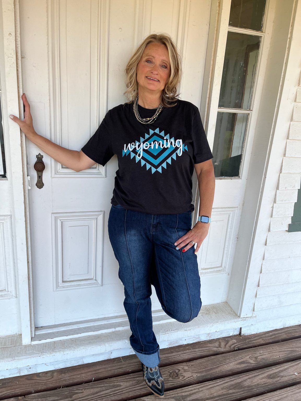 Shop Wyoming Aztec Wyoming T-Shirt Shop Wyoming Aztec Wyoming T-Shirt