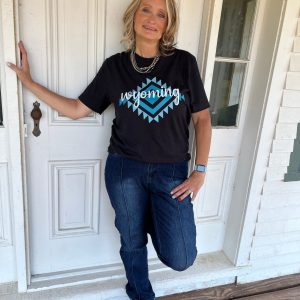 Shop Wyoming Aztec Wyoming T-Shirt Shop Wyoming Aztec Wyoming T-Shirt