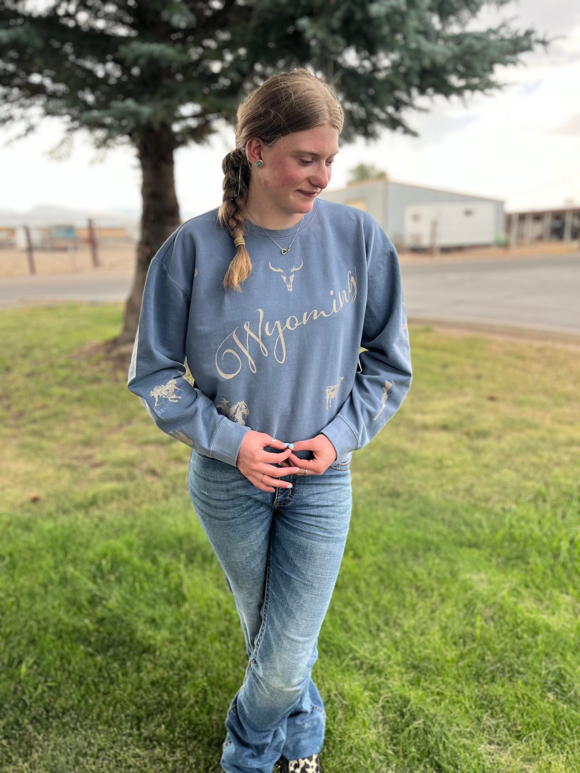 Shop Wyoming Wyoming Western collage Comfort Colors Crewneck Shop Wyoming Wyoming Western collage Comfort Colors Crewneck