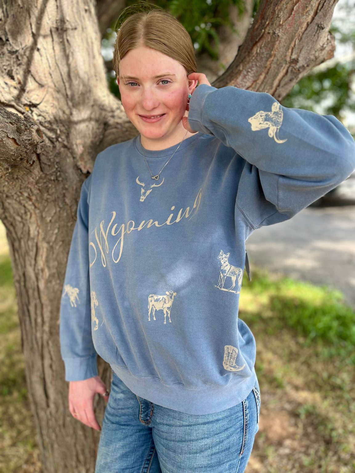 Shop Wyoming Wyoming Western collage Comfort Colors Crewneck Shop Wyoming Wyoming Western collage Comfort Colors Crewneck