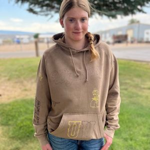 Shop Wyoming UW collage vintage hoodie Shop Wyoming UW collage vintage hoodie