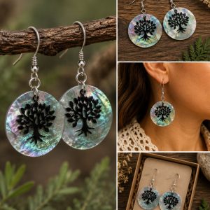 Shop Wyoming Iridescent Mother of Pearl Tree of Life Dangle Earrings – Silver-Tone Earrings Shop Wyoming Iridescent Mother of Pearl Tree of Life Dangle Earrings – Silver-Tone Earrings