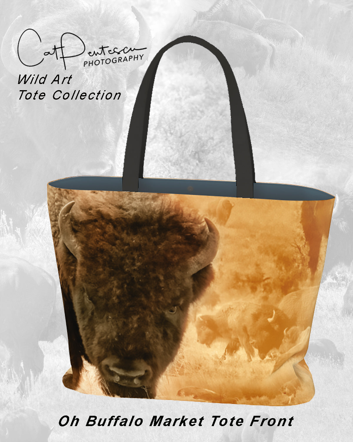 Shop Wyoming OH BUFFALO MARKET TOTE Shop Wyoming OH BUFFALO MARKET TOTE