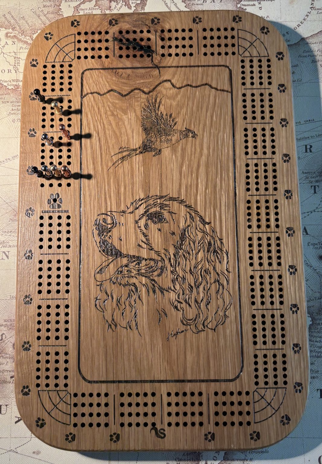 Shop Wyoming Cribbage Board-4 track Shop Wyoming Cribbage Board-4 track