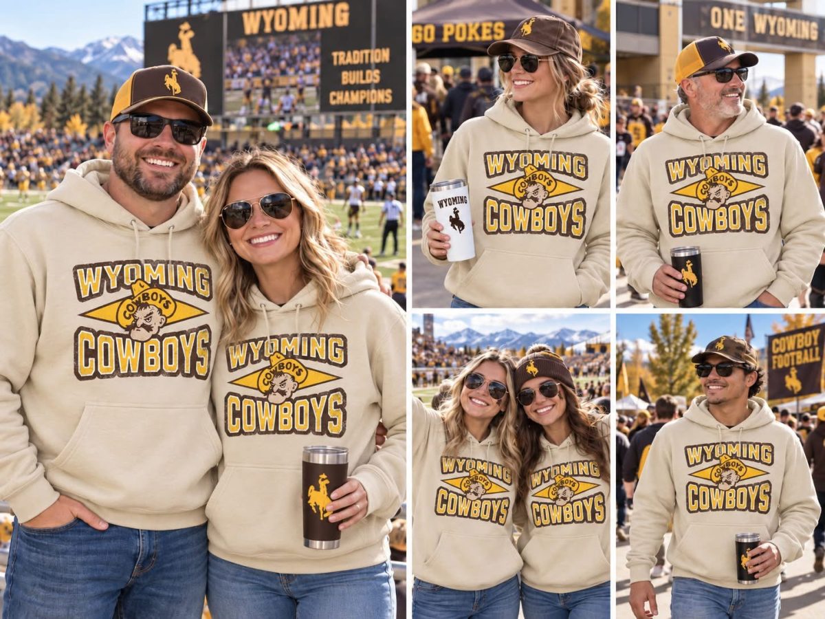 Shop Wyoming Wyoming Cowboys with Pete Hoodie Shop Wyoming Wyoming Cowboys with Pete Hoodie