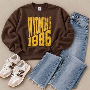Shop Wyoming WYOMING 1886 Crewneck Shop Wyoming WYOMING 1886 Crewneck