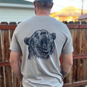 Shop Wyoming Bear Skull T-shirt Shop Wyoming Bear Skull T-shirt